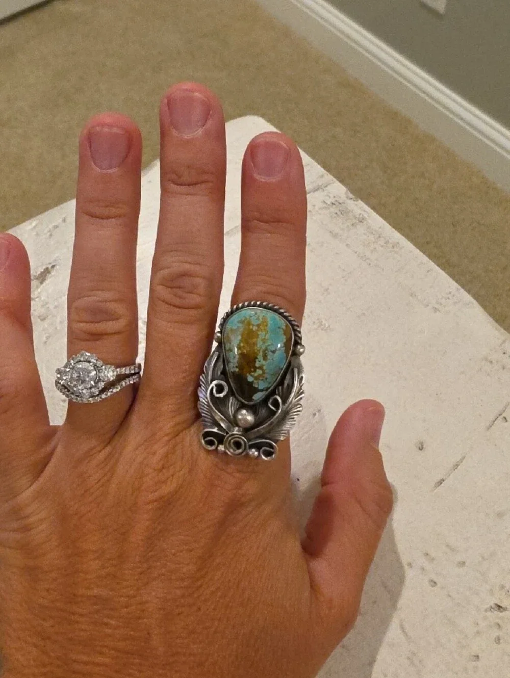 Jimmy Lee RoystonTurquoise Sterling Silver Ring!